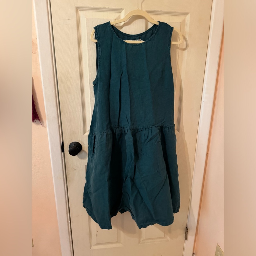 Not Perfect Linen Volume Dress